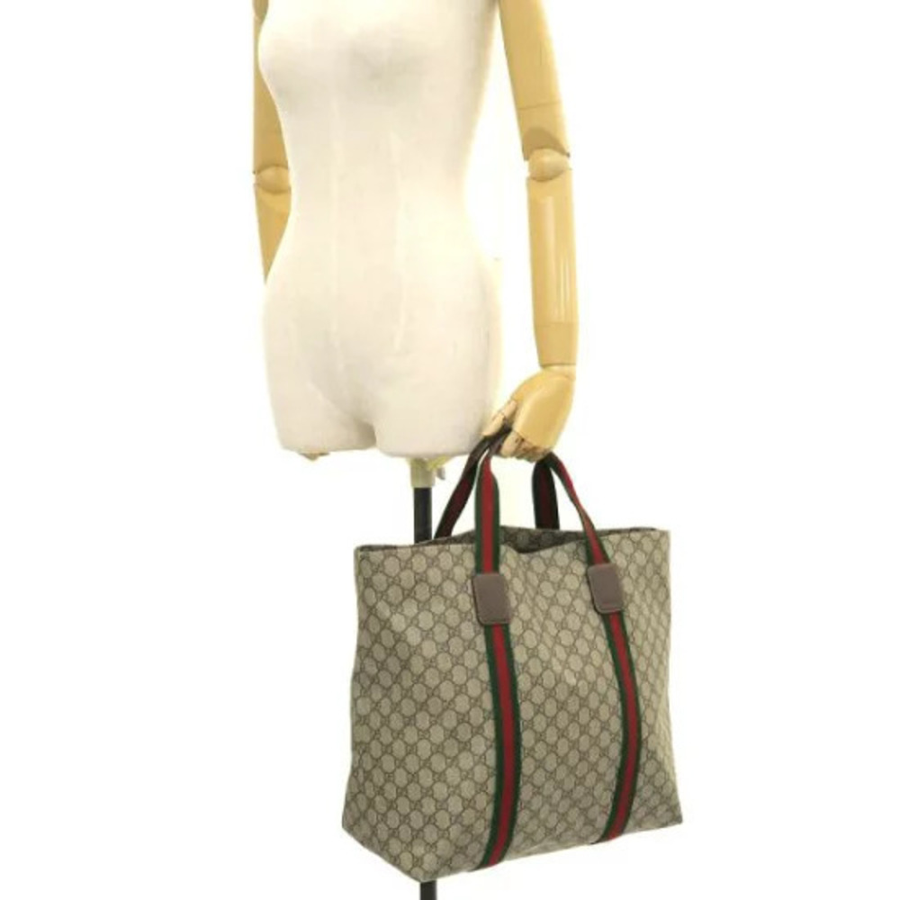 Gucci Tender Tote Bag signature GG Supreme canvas Web - Picture 9 of 9